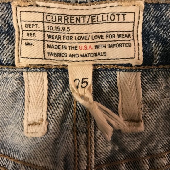 Current/Elliot The Fling Relaxed Fit Jean in Pinyon Destroy Wash - Picture 8 of 10